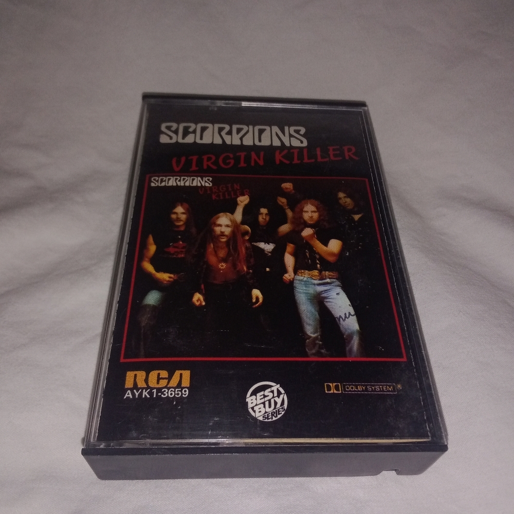 Vintage Scorpions Virgin Killer Music Cassette Tape 1976 by RCA Records